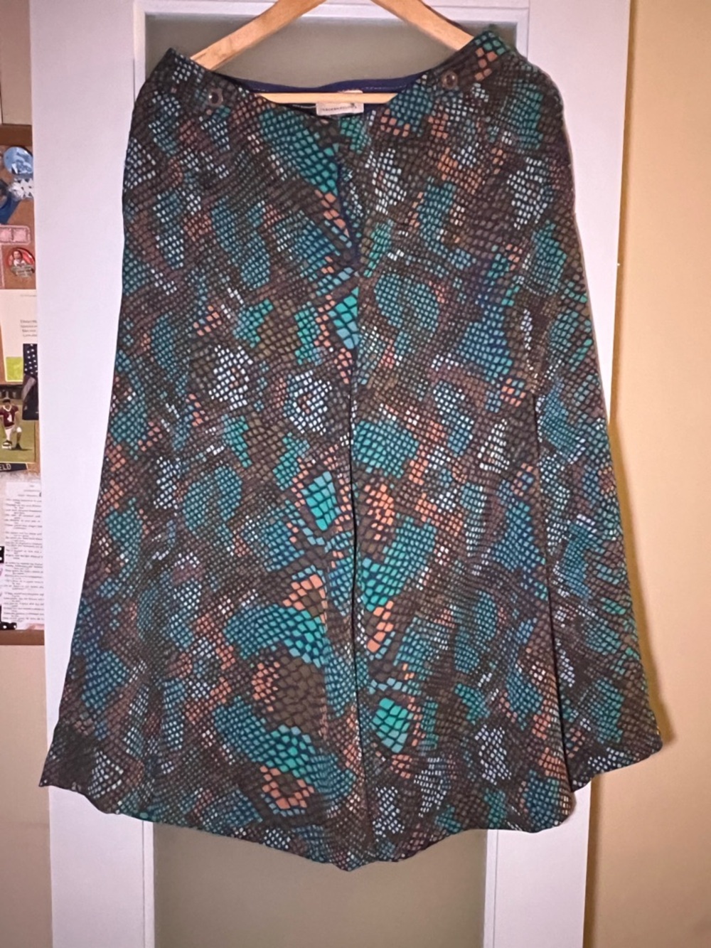 Anthropologie the Essential Culotte Snakeskin Print